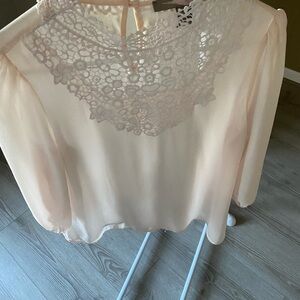 Forever 21 Cream Lace Blouse